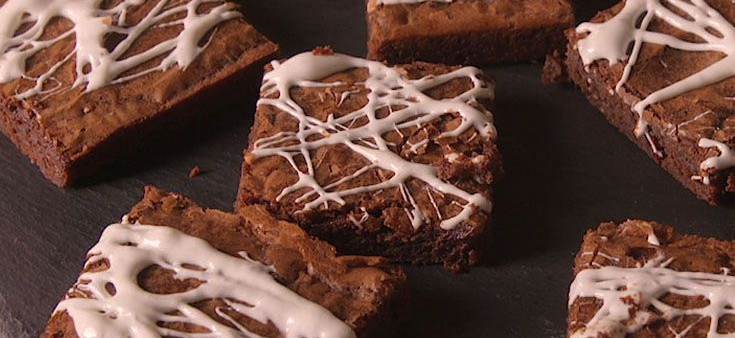 cobweb brownies